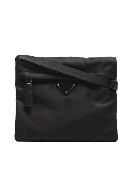 prada zip pocket messenger bag